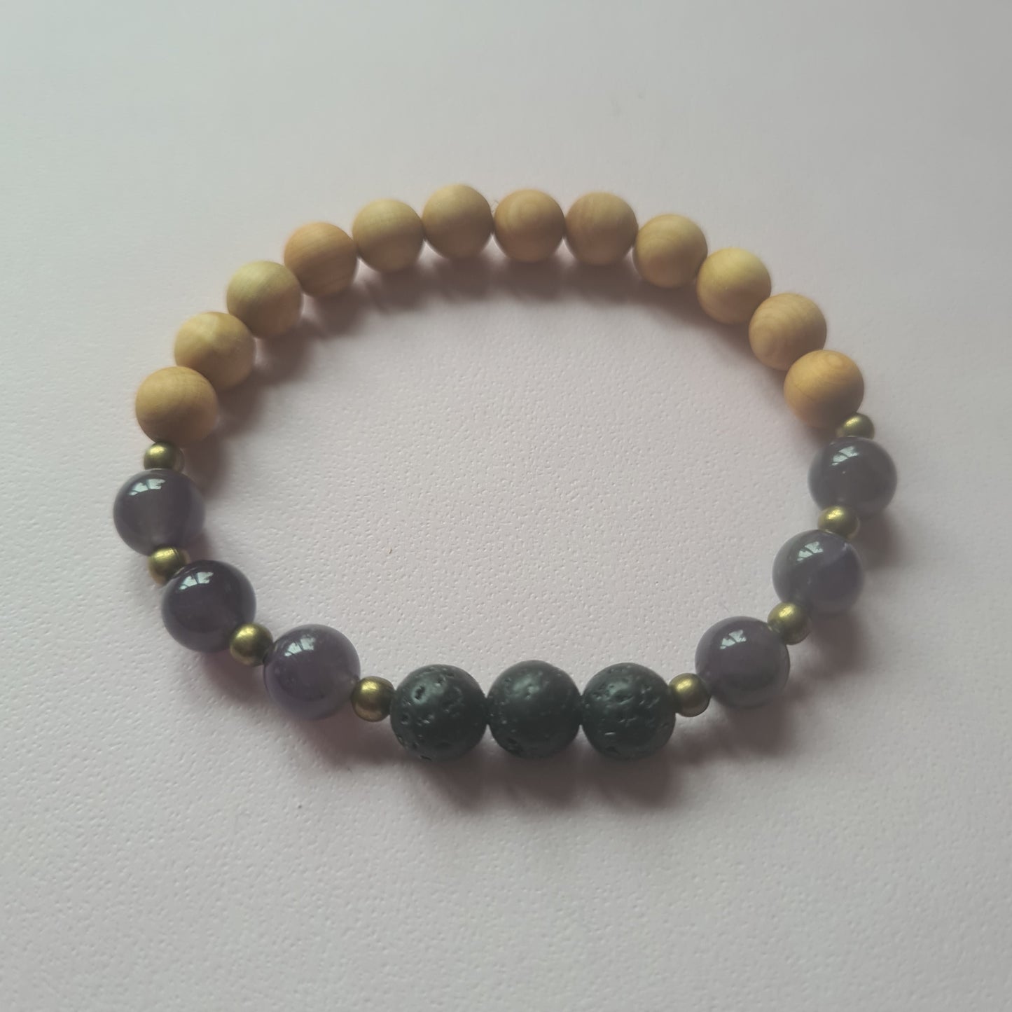 Thuja Wood & Crystal Diffuser Bracelet