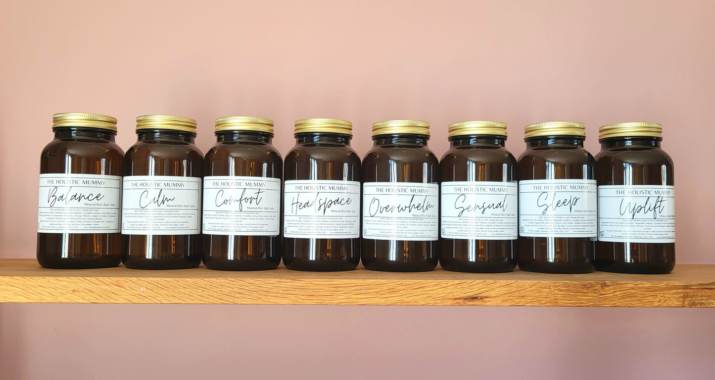 Mineral Rich Bath Salts Jar