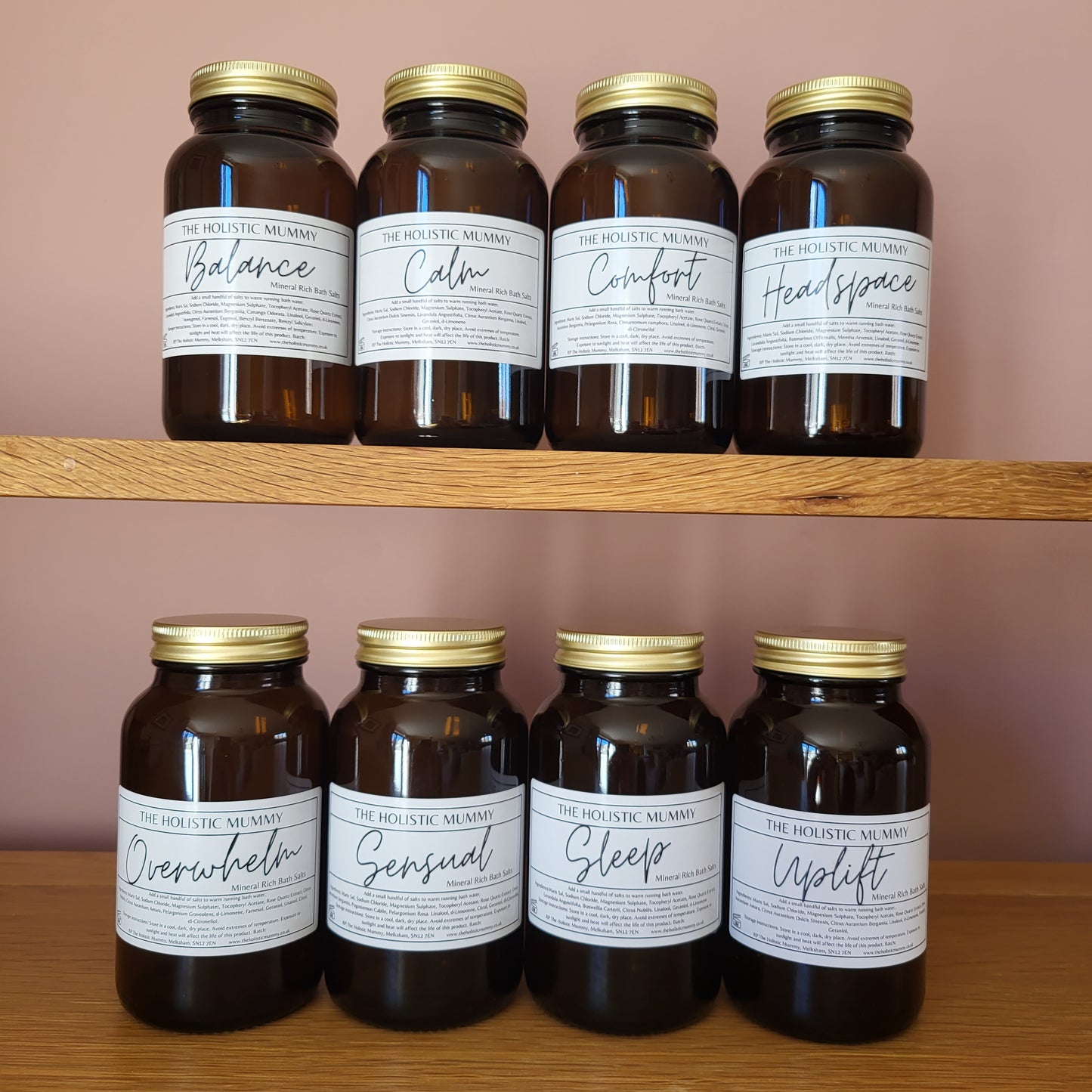 Mineral Rich Bath Salts Jar